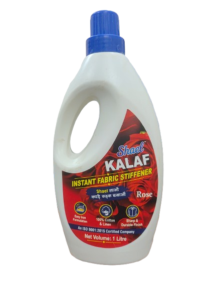 Rose Instant Fabric Stiffener 1 Litre | Premium Liquid Laundry Starch with Luxurious Rose Fragrance for Crisp Sarees, Shirts & Bridal Wear
