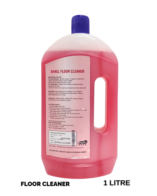 Neem Rose Floor Cleaner 1 Litre | Natural Ayurvedic Disinfectant with Premium Rose Fragrance | Safe for Home, Tiles & Marble