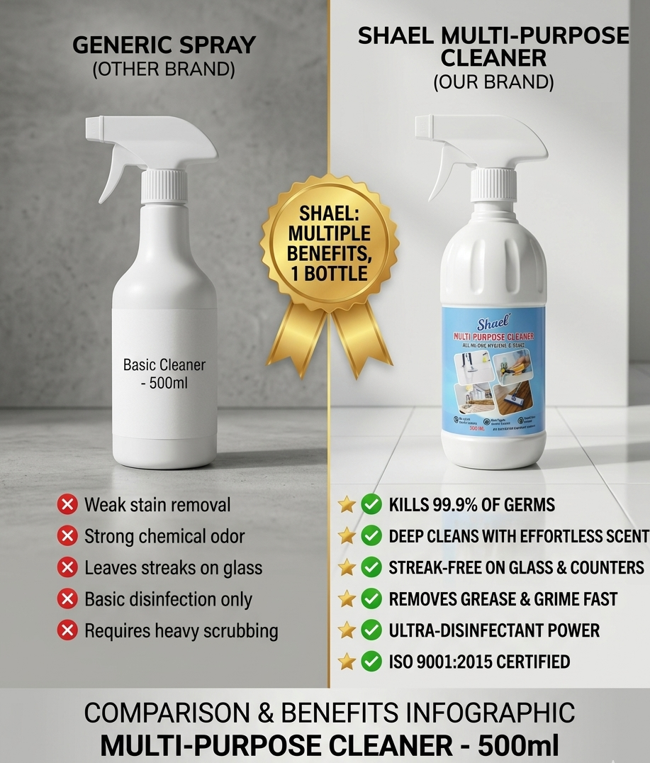 Multi Purpose Cleaner 1 Litre | All-in-One Surface Cleaner for Kitchen, Bathroom, Floors, Glass & Tiles