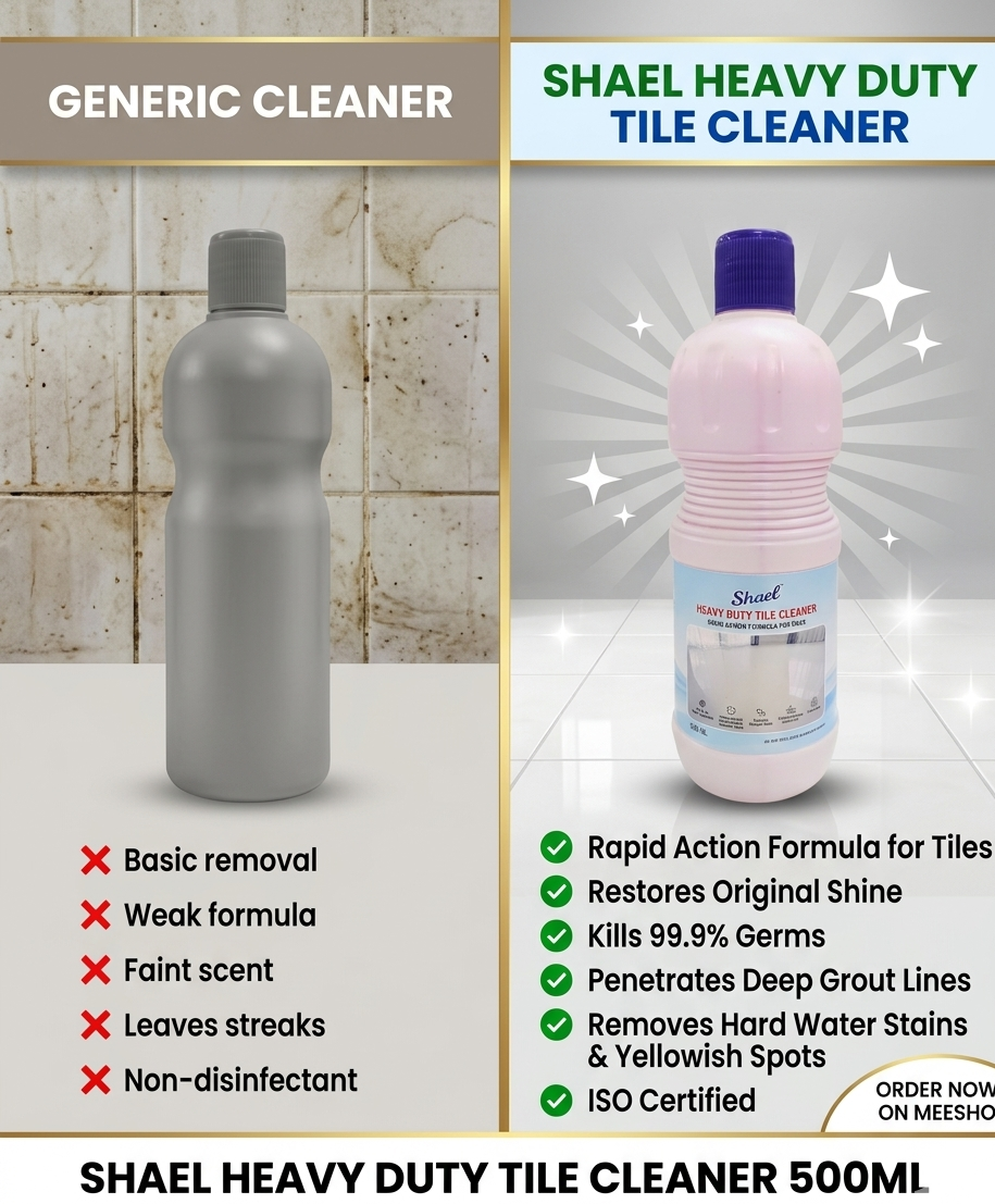 Heavy Duty Tile Cleaner 500ml – Powerful Kitchen & Bathroom Tile Cleaning Liquid