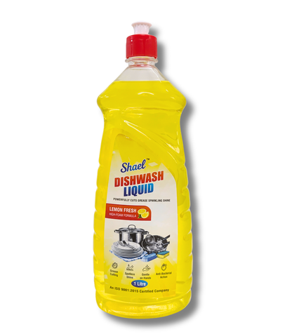 Lemon Dishwash Liquid 1 Litre | Grease-Cutting Dishwashing Liquid for Utensils, Plates, Pots & Pans