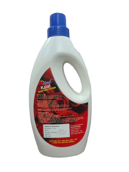 Rose Instant Fabric Stiffener 1 Litre | Premium Liquid Laundry Starch with Luxurious Rose Fragrance for Crisp Sarees, Shirts & Bridal Wear