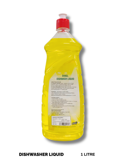 Lemon Dishwash Liquid 1 Litre | Grease-Cutting Dishwashing Liquid for Utensils, Plates, Pots & Pans