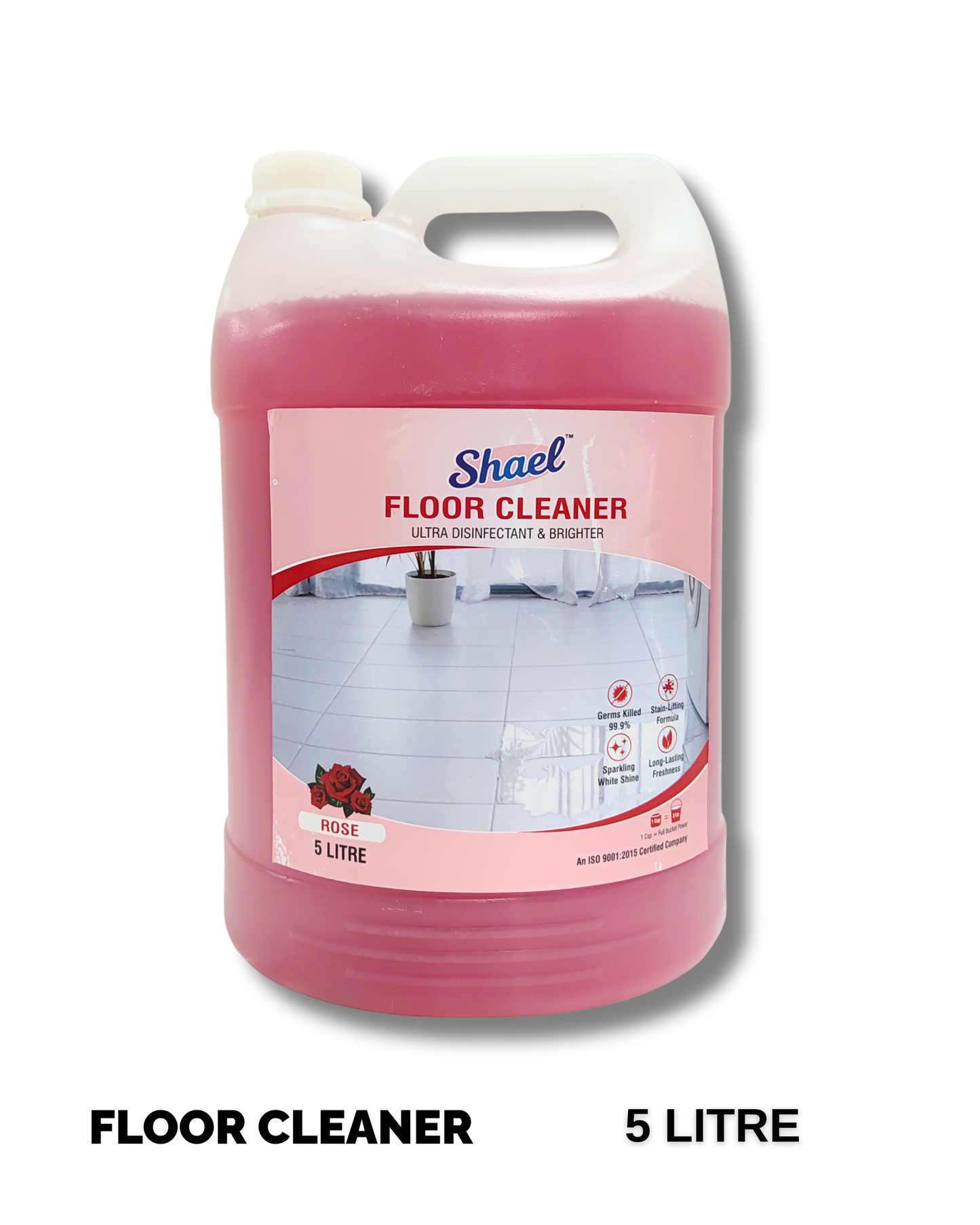 Rose Floor Cleaner 5 Liter – Floral Fragrance Multi-Surface Liquid for Tile, Marble & Home