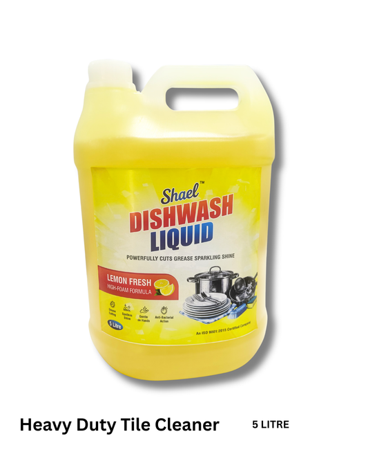 Lemon Dishwash Liquid 5 Liter – Bulk High Foam Grease-Cutting Dish Soap Commercial Grease-Cutting Dishwashing Soap