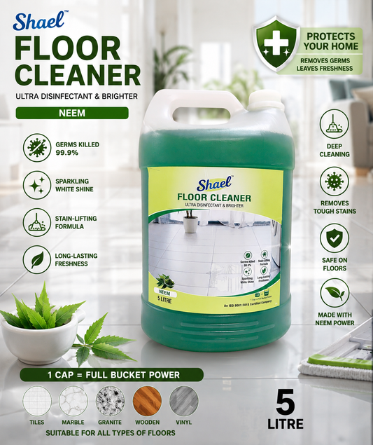 Neem Floor Cleaner 5 Liter – Natural Herbal Multi-Surface Liquid for Tile, Marble & Home