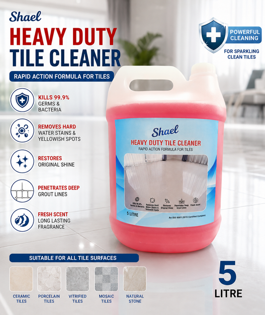 Heavy Duty Tile Cleaner 5 Litre | Professional Stain & Grout Remover for Ceramic, Porcelain & Vitrified Tiles | Bulk Commercial Pack