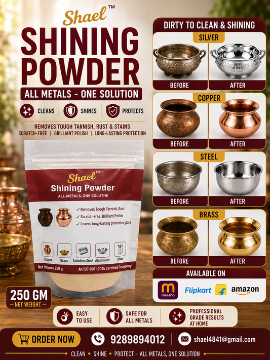 Shining Powder 250g – All Metal Polish for Brass, Copper, Steel & Silver