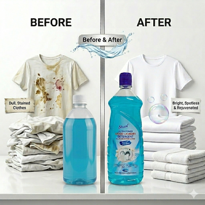 Liquid Laundry Detergent 1 Liter – High Foam Stain Remover with Fresh Scent