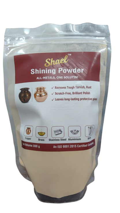 Shining Powder 800 Gram | Family Value Pack Metal Polish for Brass, Copper, Steel, Silver & Aluminum Utensils